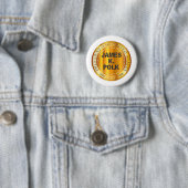 James K Polk Gold Metal Briefmarke Button (Beispiel)