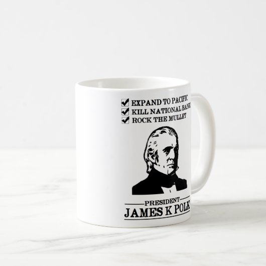 James K Polk Kaffeetasse (VorderseiteRechts)