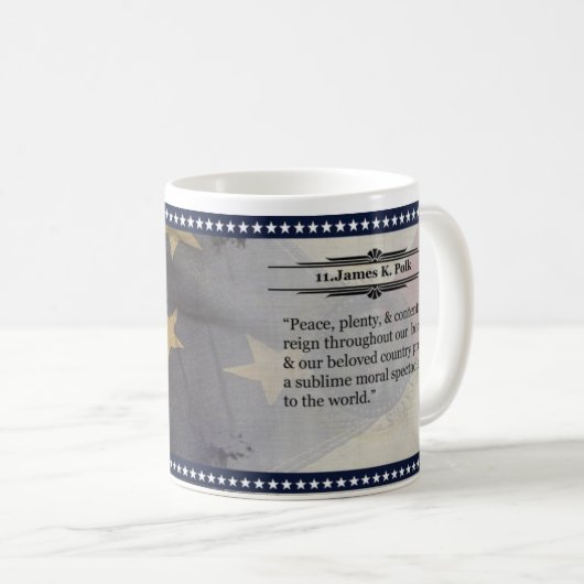 James K. Polk Kaffeetasse (VorderseiteRechts)