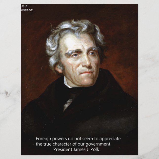 James K Polk und Zitat (Vorderseite)