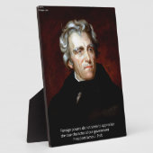 James K Polk und Zitat Fotoplatte (Seite)