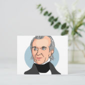 James Knox Polk Postkarte (Stehend Vorderseite)