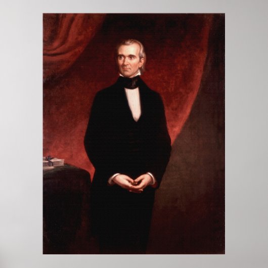 JAMES KNOX POLK von George Peter Alexander Healy Poster (Vorne)