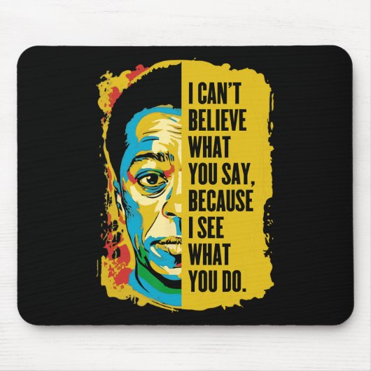 James Ldwin Graffiti-Kunst Juneteenth Schwarze Ges Mousepad (Vorne)