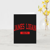 James Logan High School Hs Kunstwerk Karte (Gelbe Blume)
