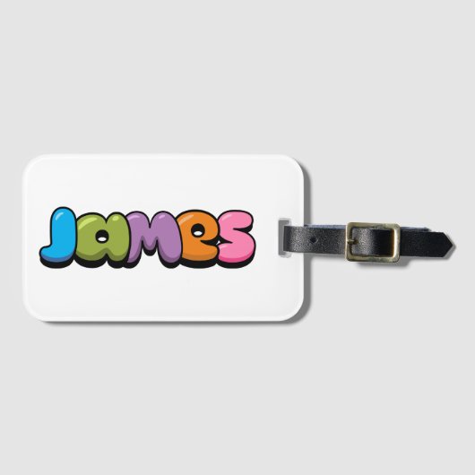 James Luggage Tag Gepäckanhänger (Vorderseite (Horizontal))