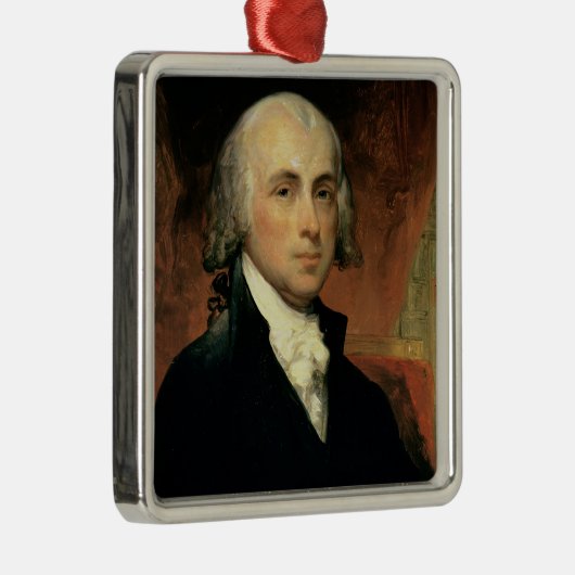James Madison 2 Silbernes Ornament (Rechts)
