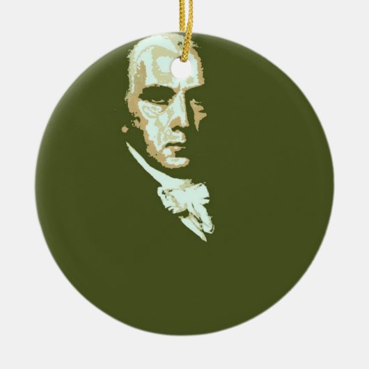 James Madison 4 Keramik Ornament (Vorne)