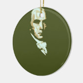 James Madison 4 Keramik Ornament (Links)