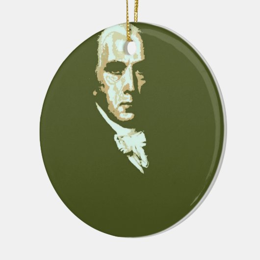 James Madison 4 Keramik Ornament (Links)