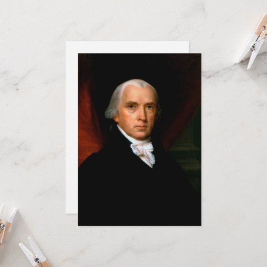 James Madison, 4. Präsident: Koloniales Amerika Einladung (Vorderseite/Rückseite Beispiel)