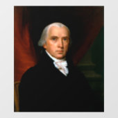 James Madison, 4. Präsident: Koloniales Amerika Fensteraufkleber (Blatt)
