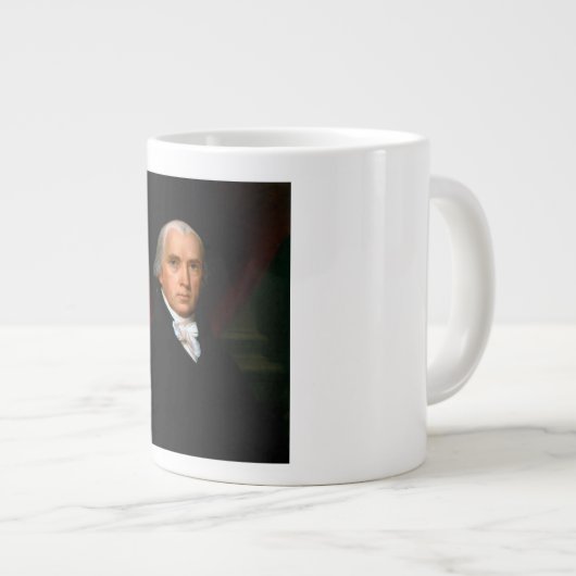 James Madison, 4. Präsident: Koloniales Amerika Jumbo-Tasse (Vorderseite Rechts)