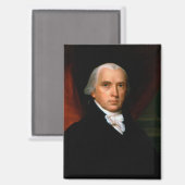James Madison, 4. Präsident: Koloniales Amerika Magnet (Vorderseite/Rückseite)
