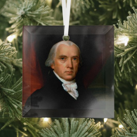 James Madison, 4. Präsident: Koloniales Amerika Ornament Aus Glas (Insitu)