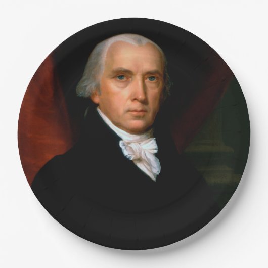 James Madison, 4. Präsident: Koloniales Amerika Pappteller (Vorderseite)