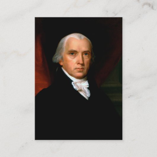 James Madison, 4. Präsident: Koloniales Amerika Visitenkarte (Vorderseite)