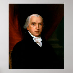 James Madison 4. Präsident Weißes Haus Porträt Poster