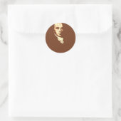 James Madison 4 Runder Aufkleber (Tasche)