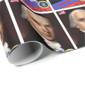 James Madison Baseball Card Geschenkpapier (Rolleneckpunkt)