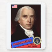James Madison Baseball Card Mousepad (Vorne)