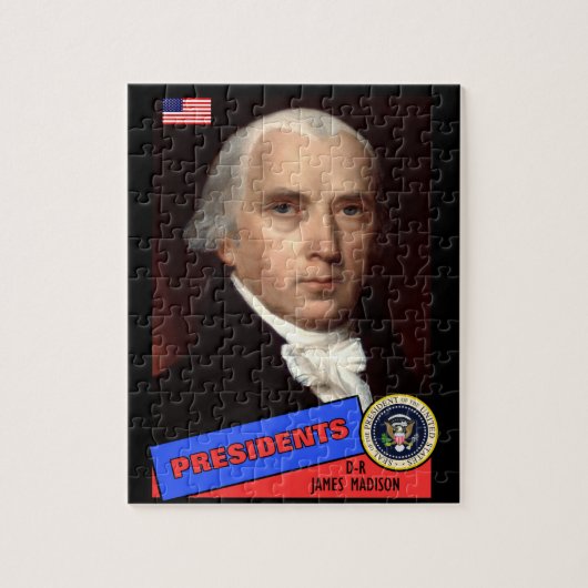 James Madison Baseball Card Puzzle (Vertikal)