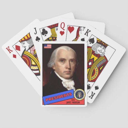 James Madison Baseball Card Spielkarten (Rückseite)