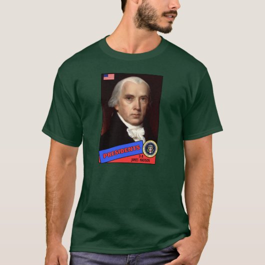 James Madison Baseball Card T-Shirt (Vorderseite)