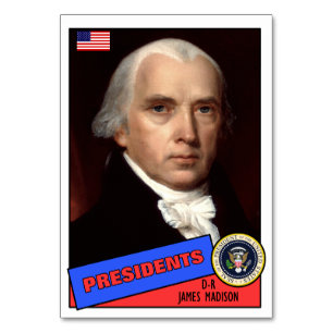James Madison Baseball Card Tischnummer