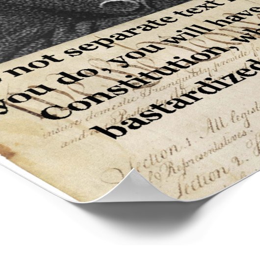 James Madison - Bastardisierte Regierung Poster (Ecke)