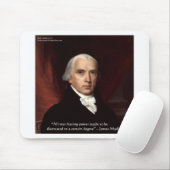 James Madison "Distrust Power" - Geschenke zum Zit Mousepad (Mit Mouse)