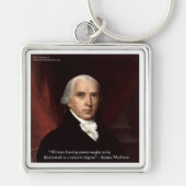 James Madison "Distrust Power" - Geschenke zum Zit Schlüsselanhänger (Vorne)