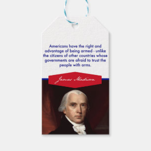 James Madison Gift Tags Geschenkanhänger