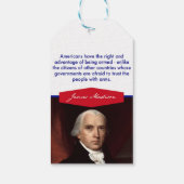 James Madison Gift Tags Geschenkanhänger (Rückseite)