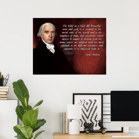 James Madison God Poster (Heimbüro)