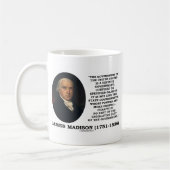 James Madison Govt von Vereinigten Staaten Kaffeetasse (Links)