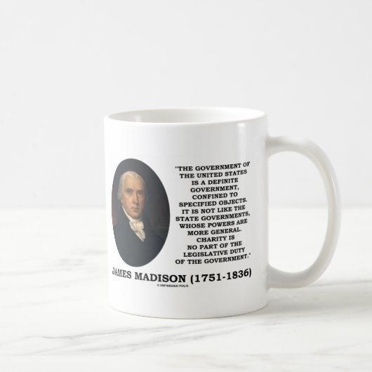 James Madison Govt von Vereinigten Staaten Kaffeetasse (Rechts)