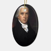 James Madison Keramik Ornament (Links)