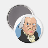James Madison Magnet (Vorderseite/Rückseite)