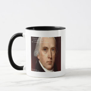 James Madison "Misstraue der Macht" Weisheitszitat Tasse