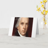 James Madison "Misstrauen Power"Zitat zur Weisheit Karte (Gelbe Blume)