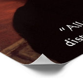 James Madison "Mistrust Power" Zitat-Poster zur We Poster (Ecke)