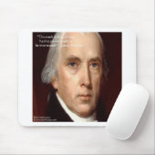 James Madison "Mistrust Power" - Zitat zur Weishei Mousepad (Mit Mouse)