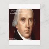 James Madison "Mistrust Power" - Zitat zur Weishei Postkarte (Vorderseite)