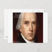 James Madison "Mistrust Power" - Zitat zur Weishei Postkarte (Vorne/Hinten)