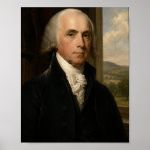 James Madison Ölporträt 4. Präsident Poster