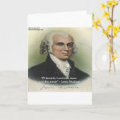 James Madison "Philosophie/gesunder Menschenversta Karte (Gelbe Blume)