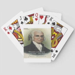 James Madison "Philosophie/gesunder Menschenversta Spielkarten