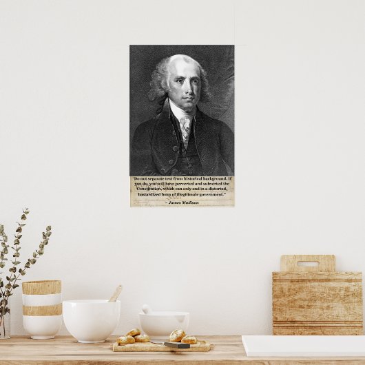 James Madison Poster (Küche)
