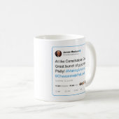 James Madison tweetet VerfassungsCovfefe Kaffeetasse (VorderseiteRechts)